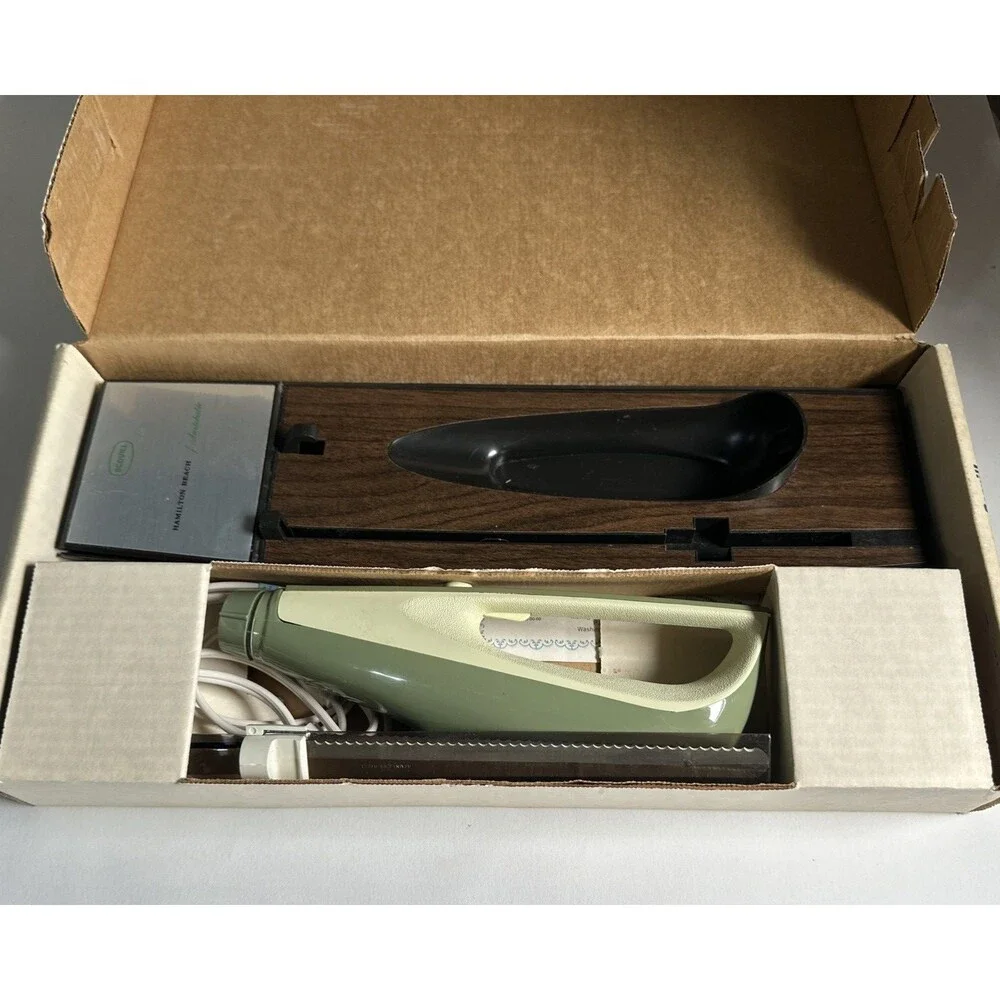 Hamilton Beach Scovill Avocado Switchable Electric Knife Wall Mount Orig Box297A